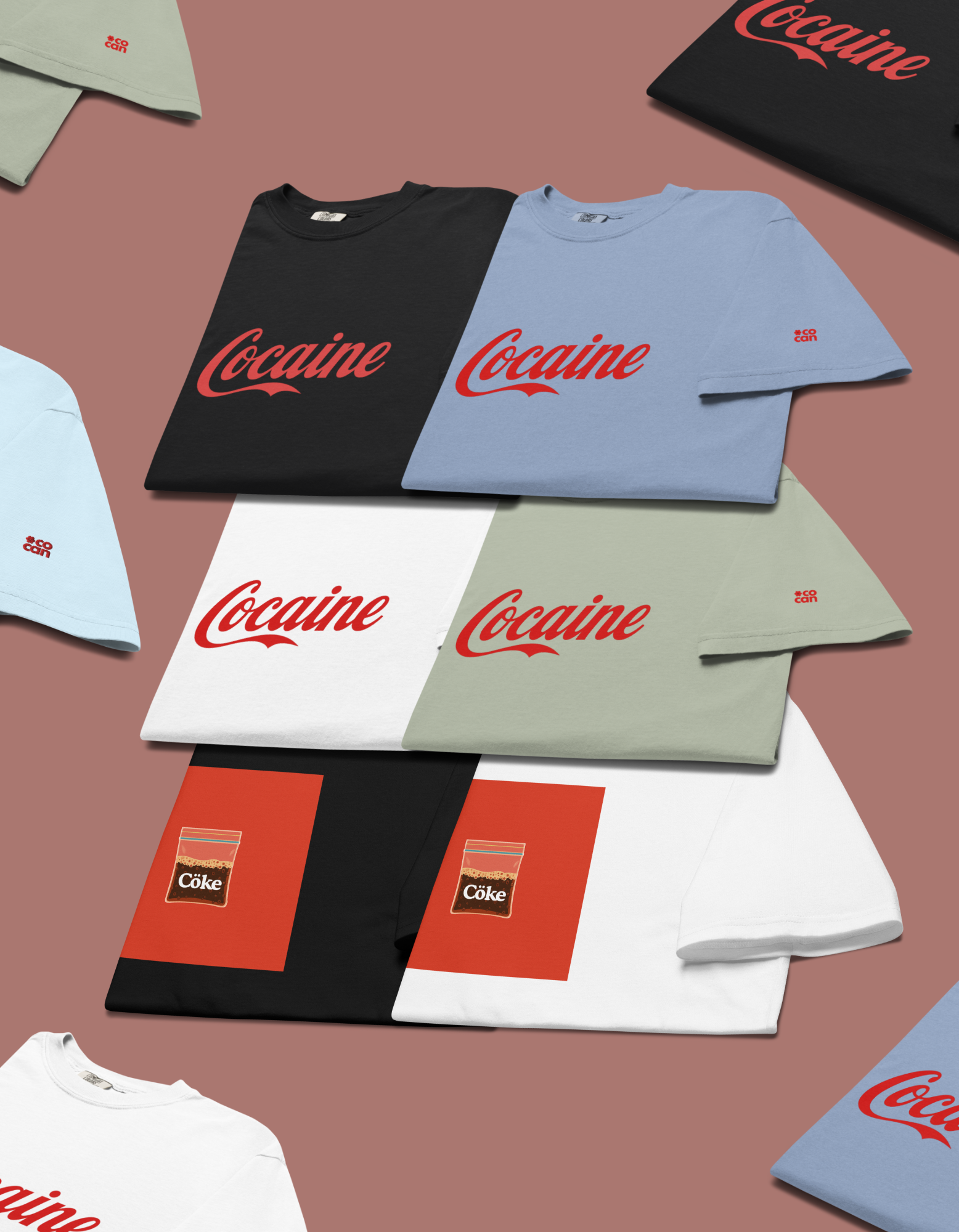 Cocaine Parody Tees – The Statement Series