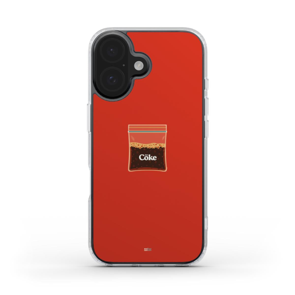 Cocaine Parody iPhone Case – Clear Frosted MagSafe Edition