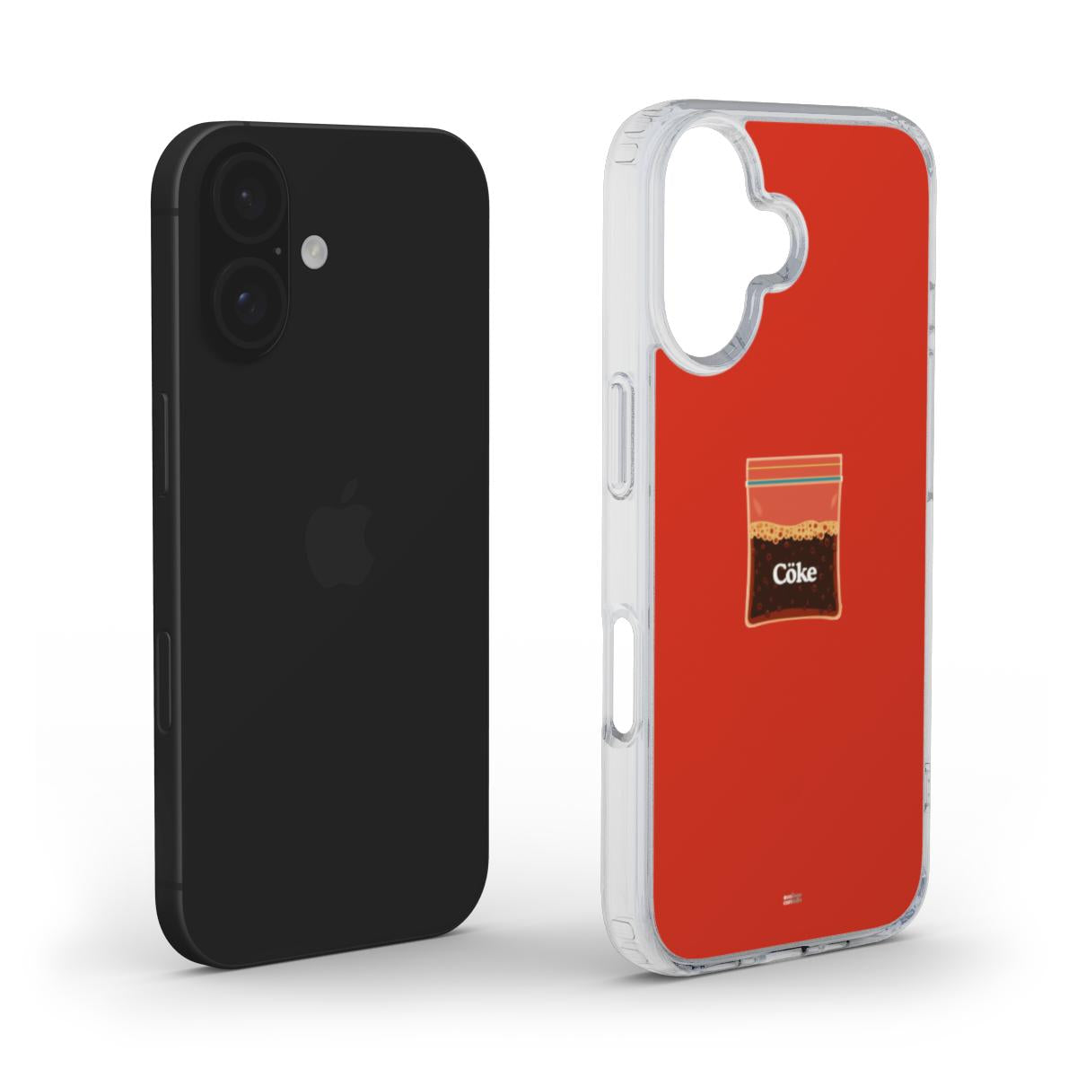 Cocaine Parody iPhone Case – Clear Frosted MagSafe Edition