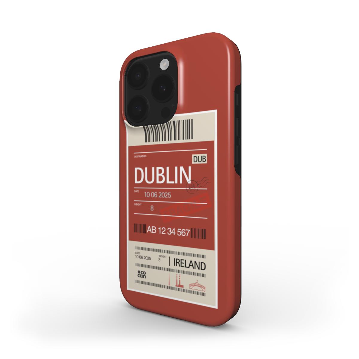Dublin iPhone Case – MagSafe Tough Series with bold DUB print by COCAN