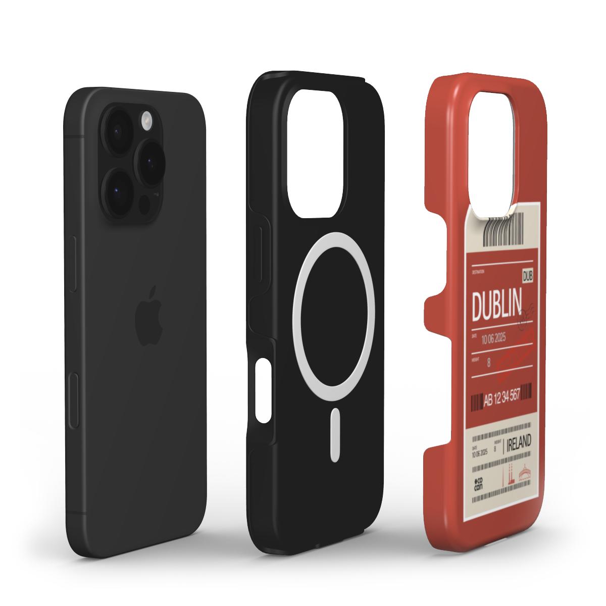 Dublin iPhone Case – MagSafe Tough Series with bold DUB print by COCAN