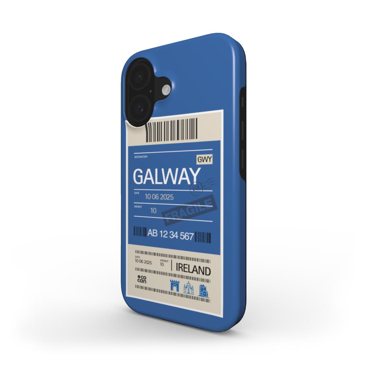 Galway iPhone Case – MagSafe Tough Series with bold GALWAY lettering by COCAN